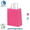 Bolsa de papel rosa pequeña