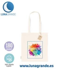 Bolsa de tela algodón orgánico 180 grs - Impresión todo color