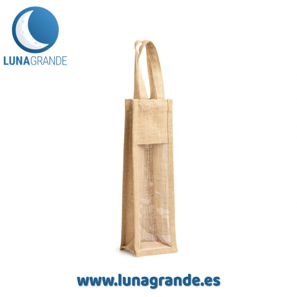 Bolsa de yute natural para Botella 6 Bolsa para botellas en yute natural