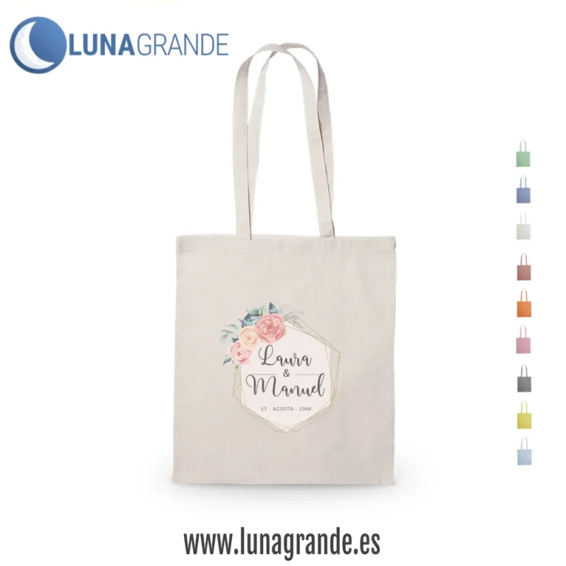 Bolsas de tela para bodas todo color - floral - Tote bag