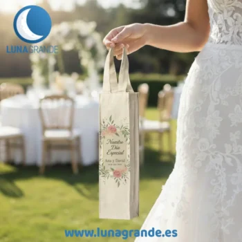 Bolsas de tela para botellas premium - impresas todo color