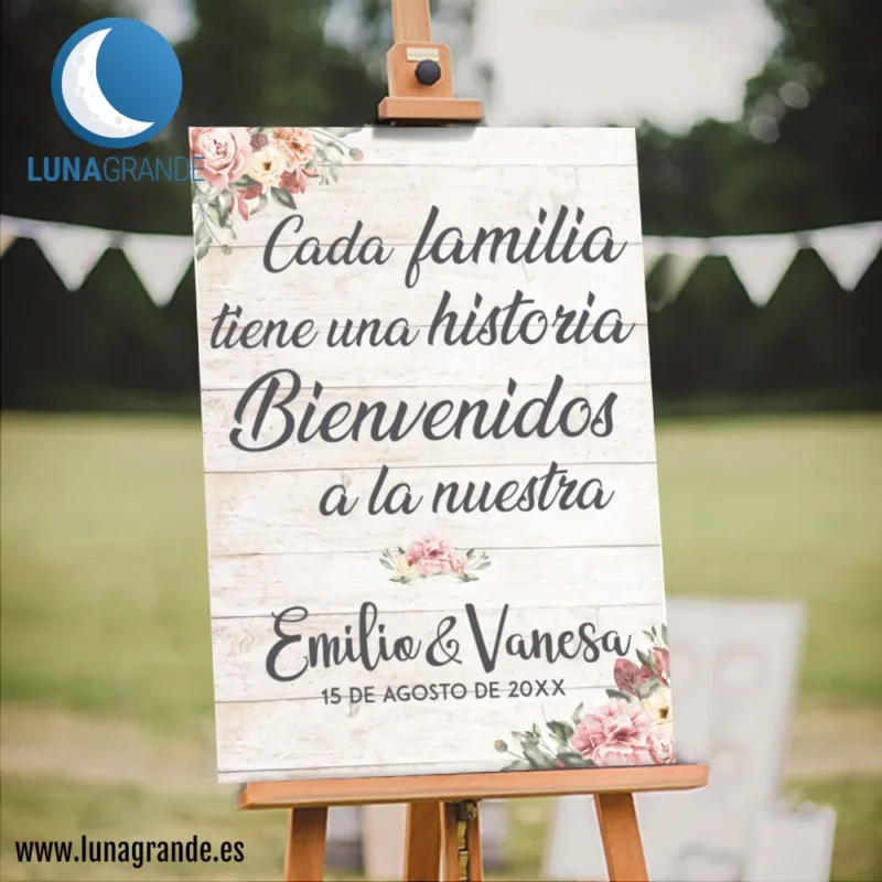 Cada familia tiene su historia bienvenidos a la nuestra 50 x 70