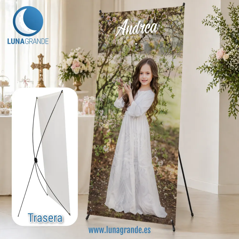 Cartel - Banner Bienvenida Comunión Cáliz destellos 1 Cartel Banner Comunión Cáliz destellos 80 x 180