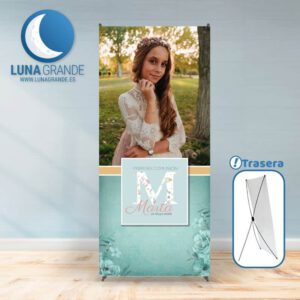 Comuniones por las nubes: cómo hacer una celebración preciosa sin disparar el presupuesto 3 Cartel Banner Comunión Floral Foto 80x180