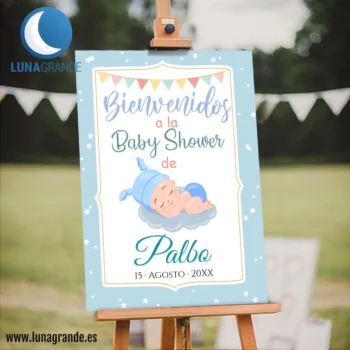 Cartel Bienvenida Baby Shower - 50 x 70
