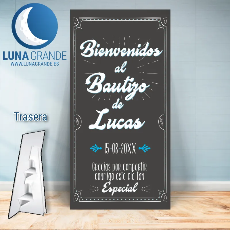 Cartel Bienvenida Bautizo niña o niño