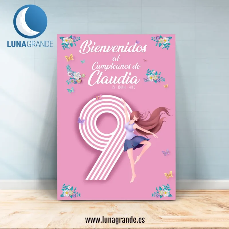 Cartel de Cumpleaños Ballet