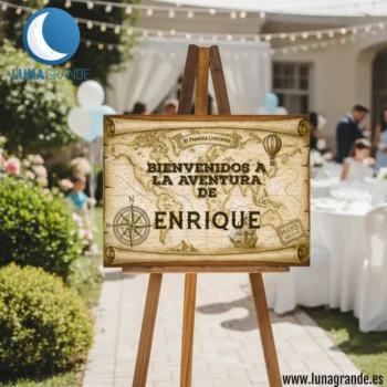 Cartel Bienvenida de Comuniones - Aventura