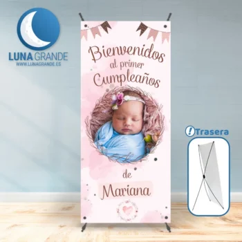 Cartel Banner Bienvenida Bautizo Foto - 180