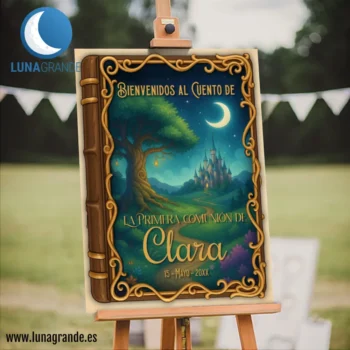 Cartel Comunión Cuento de hadas