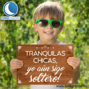 Cartel Boda para niños madera