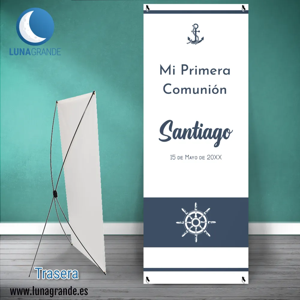 Cartel - Banner Bienvenida Comunión - Marinero 2 Cartel-banner Bienvenida comunión Marinero Minimal