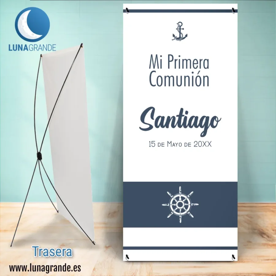 Marinero 11 Cartel-banner Bienvenida comunión Marinero Minimalista
