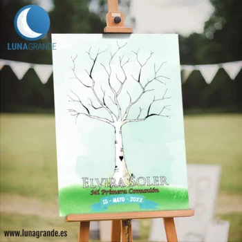 Cartel de Comunión - Árbol de Huellas