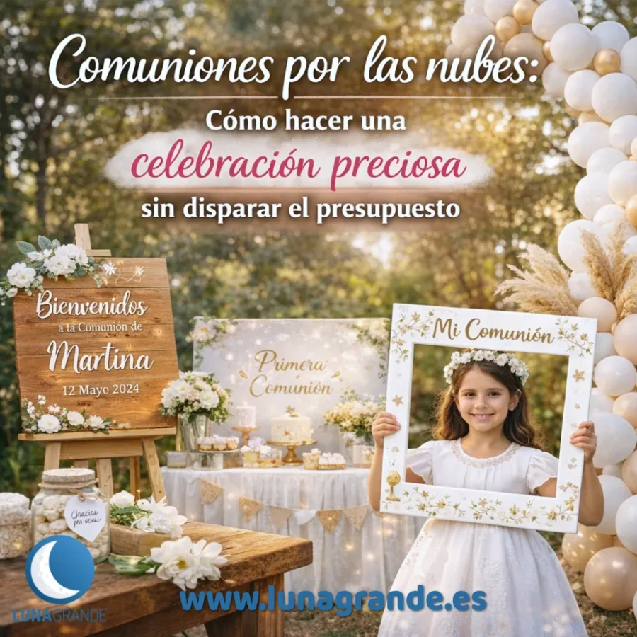 Comuniones por las nubes: cómo hacer una celebración preciosa sin disparar el presupuesto 2 Cómo organizar una comunión sin disparar el presupuesto