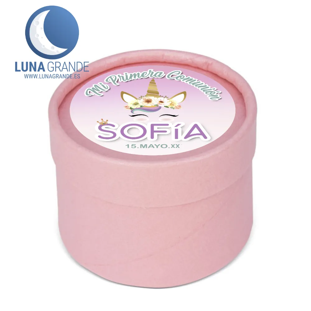 Caja de Incienso 7 Estuche incienso lavanda con etiqueta - unicornio de primera Comunión
