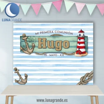Fondo Mesa Dulces Comunión Marinero