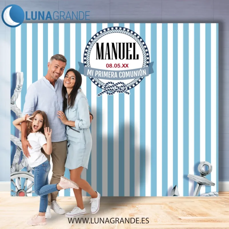 Fondo Photocall Comunión Marinero