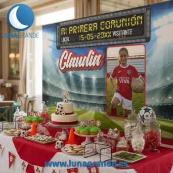 Inicio 10 Fondos Candy Bar Primera Comunión - Fútbol