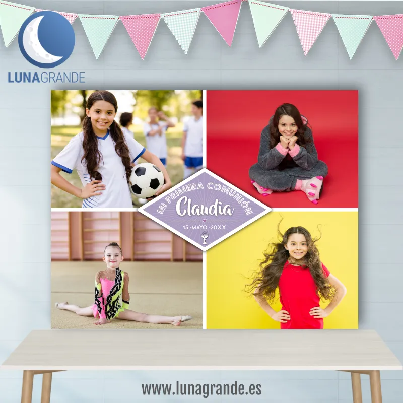 Fondo Mesa Dulce Comunión Foto Collage 1 Fondos Mesas Dulces Primera Comunión Fotos - Collage