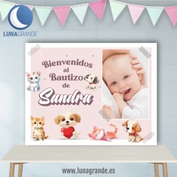 Fondos mesas dulces Bautizos personalizados