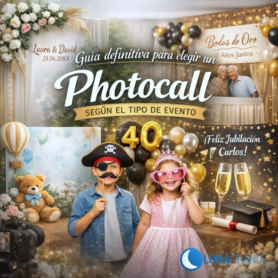 Guía definitiva para elegir un photocall según el tipo de evento 2 Guia definitiva para elegir un photocall