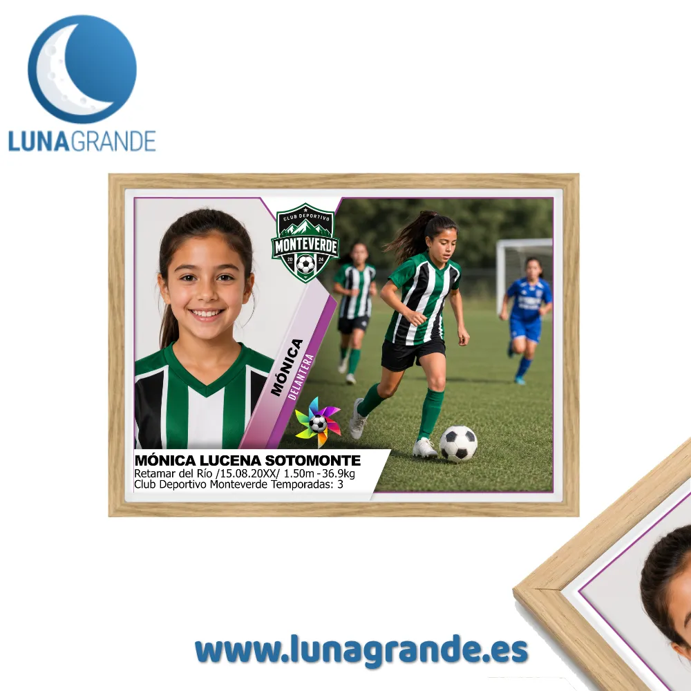 Lámina Cromo de Fútbol 4 Lámina Cumpleaños Cromo de fútbol