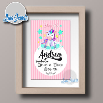 Lámina Nacimiento Unicornio