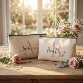 Neceser personalizado para invitados - Inicia y nombre - Bautizo