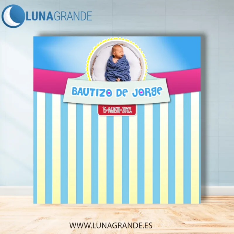 Photocall Bautizo niño