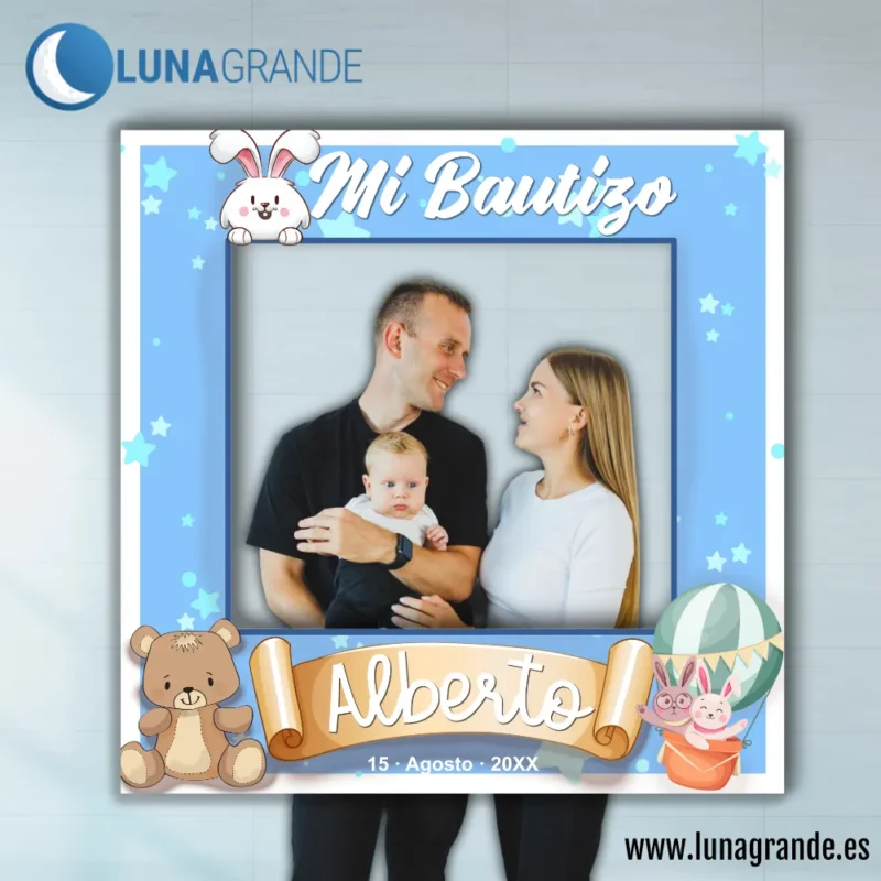 Photocall Bautizo Marco Animalillos