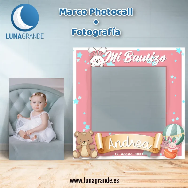 Photocall Bautizo Marco + Fotografía