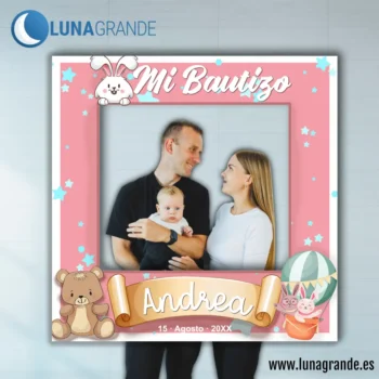 Photocall Bautizo Marco Animalitos