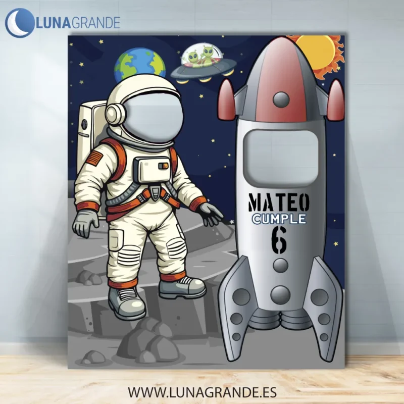 Photocall Cumpleaños Infantil Astronauta