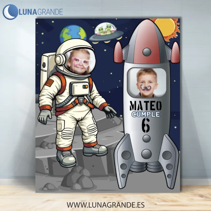 Photocall Cumpleaños Infantil Espacial