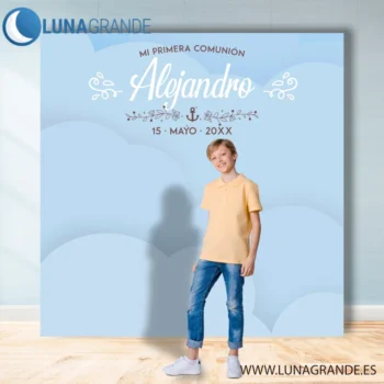 Photocall Fondo Nubes celeste