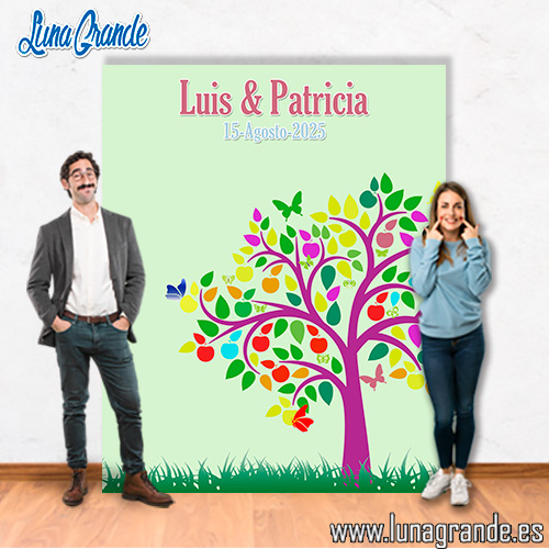 Photocall Boda Eco Árbol 1 Photocall de Boda Árbol de la Vida envío gratis