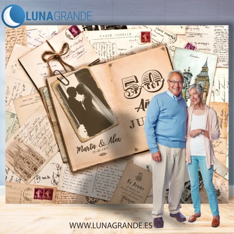 Photocall lona para Aniversario de boda