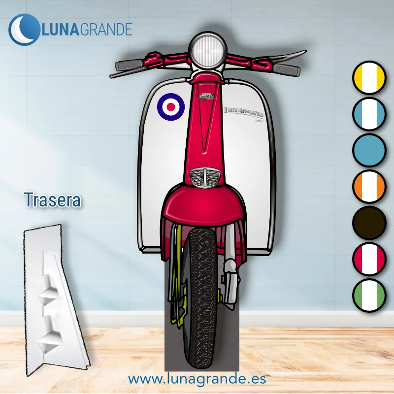 Photocall Moto Lambretta 2 Photocall Moto Scooter Lambreta Amarilla