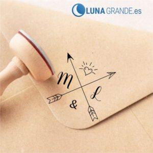 Sellos Personalizados para boda flechas
