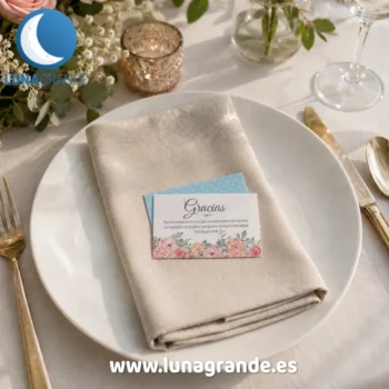Tarjetas de agradecimiento - Diseño floral - pequeñas