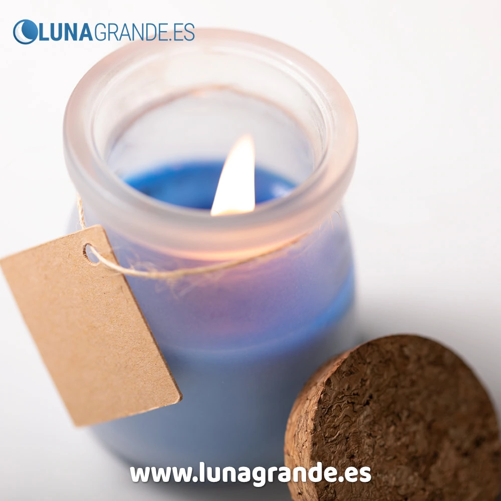 Vela en tarro de cristal 3 Velas en tarro de crista para detalles de invitados con aromas inspirados en la naturaleza