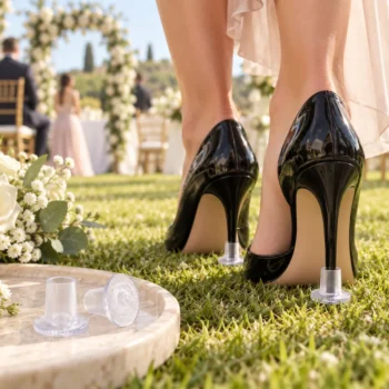 Protectores de tacones para bodas en césped talla M